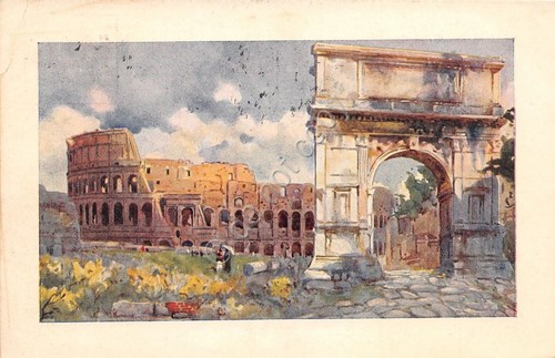 Cartolina - Postcard - Illustrata - Roma - Arco di …
