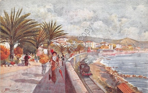 Cartolina - Postcard - Illustrata - Sanremo - Passeggiata dell'Imperatrice
