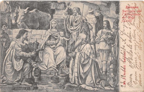 Cartolina - Postcard - Illustrata - Saronno - Adorazione dei …