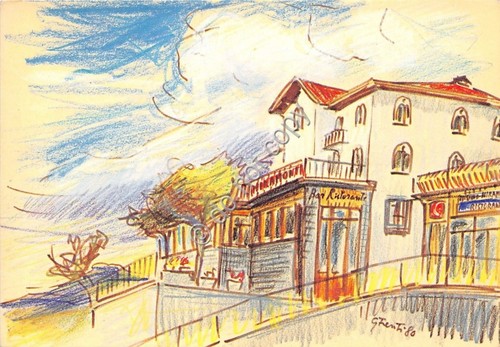 Cartolina - Postcard - Illustrata - Sestola - Ristorante Miramonti …