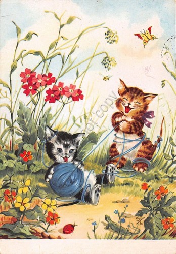 Cartolina - Postcard - Illustrata - Sibi - Gatti e …