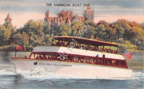 Cartolina - Postcard - Illustrata - The American Boat Line …