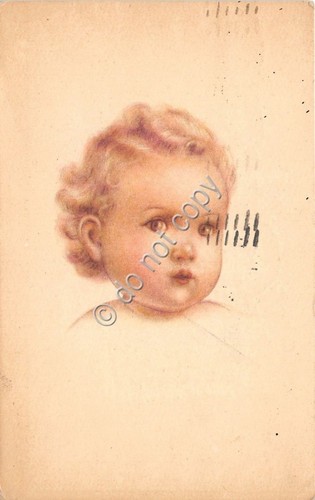 Cartolina - Postcard - Illustrata - Volto di bimbo - …