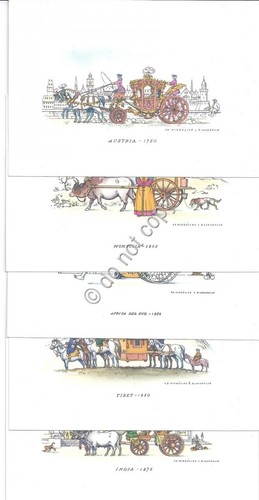 Cartolina - Postcard - Illustrate - Carrozze - Serie di …