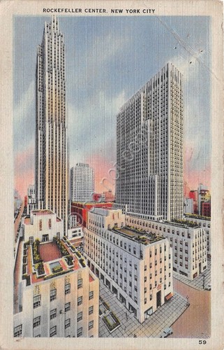 Cartolina - Postcard - Illustrated - New York - Rockefeller …