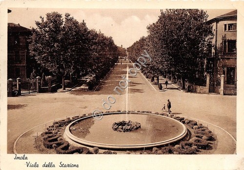 Cartolina - Postcard - Imola - Viale della Stazione - …