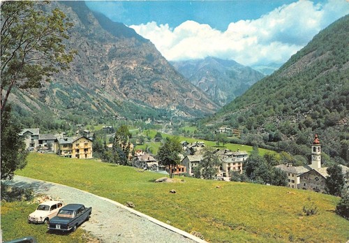Cartolina - Postcard - Issime - Panorama verso Gressoney - …