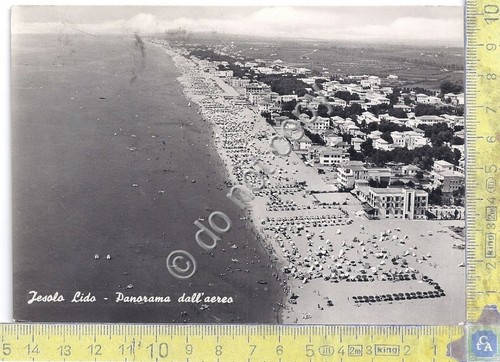 Cartolina - Postcard - Jesolo - Panorama aereo - 1959