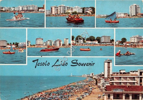 Cartolina - Postcard - Jesolo Lido - Vedutine - 1957