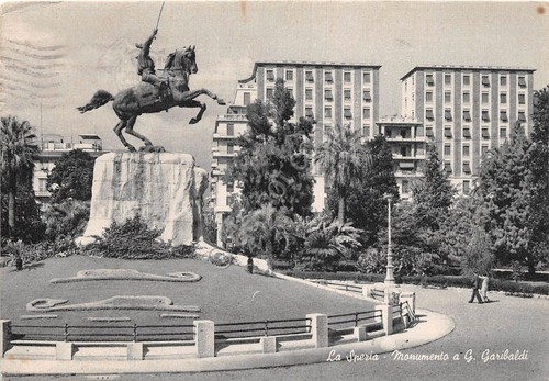 Cartolina - Postcard - La Spezia - Monumento a Garibaldi …