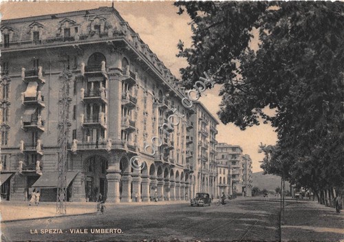 Cartolina - Postcard - La Spezia Viale Umberto NVG