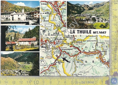 Cartolina - Postcard - La Thuile - con Mappa - …