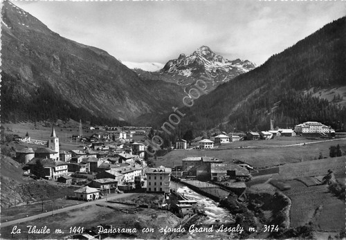 Cartolina - Postcard - La Thuile - Panorama con Grand …