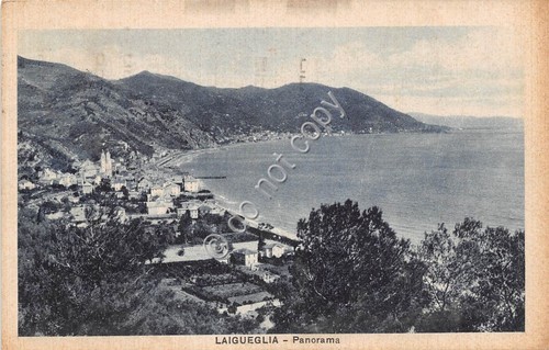 Cartolina - Postcard - Laigueglia panorama dall'alto 1931 VG