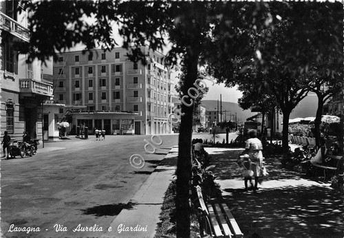 Cartolina - Postcard - Lavagna - Via Aurelia - Giardini …