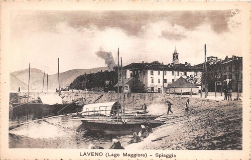 Cartolina - Postcard - Laveno - Spiaggia - Lavandaie - …