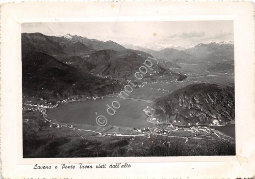 Cartolina - Postcard - Laveno e Ponte Tresa panorama dall'alto …