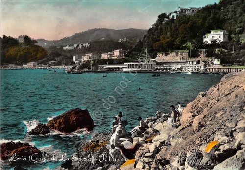 Cartolina - Postcard - Lerici - il Lido - 1958 …