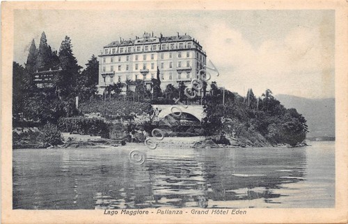 Cartolina - Postcard - Lesa Lago Maggiore Grand Hotel Eden …