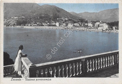 Cartolina - Postcard - Levanto - Visione panoramica - 1955