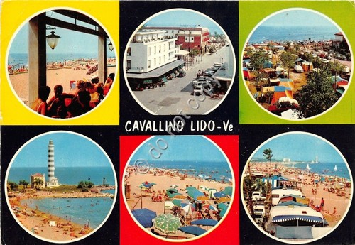 Cartolina - Postcard - Lido Cavallino - vedutine - 1971