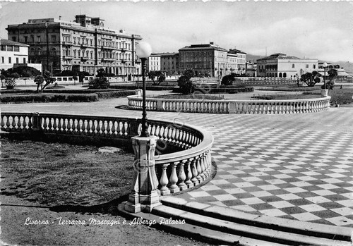 Cartolina - Postcard - Livorno - Terrazza Mascagni - Albergo …