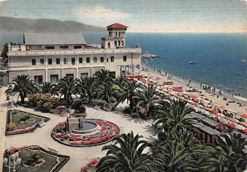 Cartolina - Postcard - Loano - Panorama spiaggia - 1959