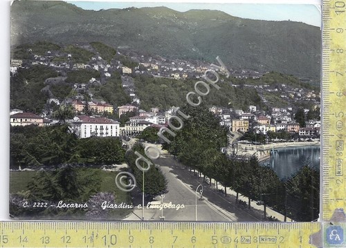 Cartolina - Postcard - Locarno - Panorama - Giardini e …
