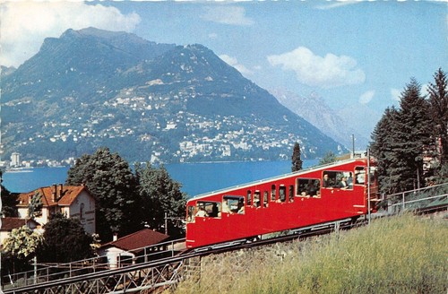 Cartolina - Postcard - Lugano - Monte Bre - Funicolare …