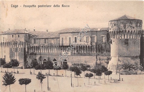 Cartolina - Postcard - Lugo - Prospetto posteriore della Rocca …