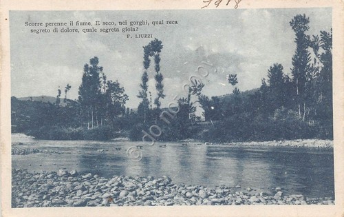 Cartolina - Postcard - lungo il fiume- Poesia Liuzzi - …