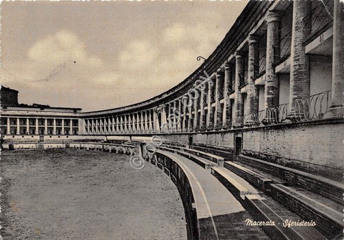 Cartolina - Postcard - Macerata - Sferisterio - 1951