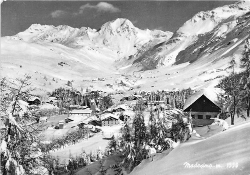 Cartolina - Postcard - Madesimo - Panorama - anni '50 …