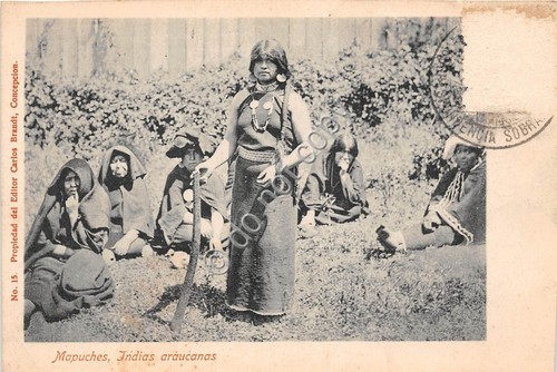 Cartolina - Postcard - Mapuches Indias araucanas n. 15