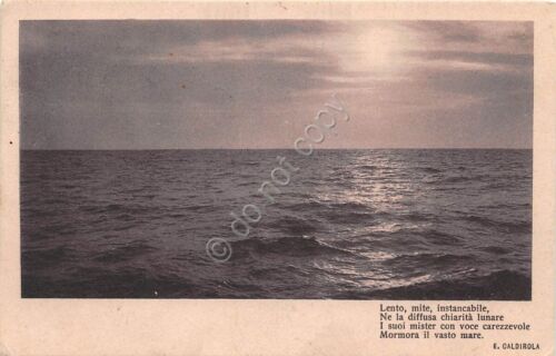 Cartolina - Postcard - Mare - Poesia Caldirola - 1912