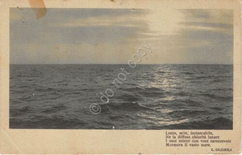 Cartolina - Postcard - Mare - Poesia Caldirola - NVG