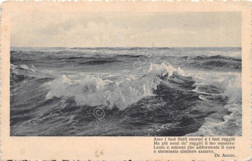 Cartolina - Postcard - Mare - Poesia De Amicis - …