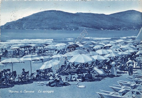 Cartolina - Postcard - Marina di Carrara - Spiaggia - …