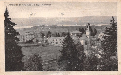 Cartolina - Postcard - Masnago - Lago Varese - panorama …