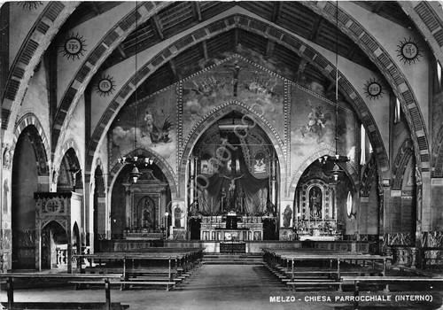 Cartolina - Postcard - Melzo - Chiesa Parrocchiale - Interno …