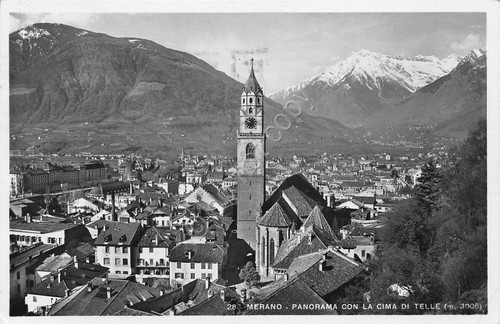 Cartolina - Postcard - Merano - Panorama con Cima di …