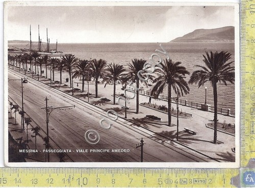 Cartolina - Postcard - Messina - Passeggiata - Viale Principe …