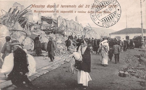 Cartolina - Postcard - Messina - Terremoto - Accampamento Casa …