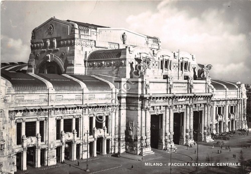 Cartolina - Postcard - Milano - facciata Stazione Centrale - …
