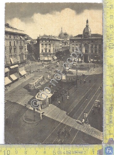 Cartolina - Postcard - Milano - Piazza Cordusio - Tram …