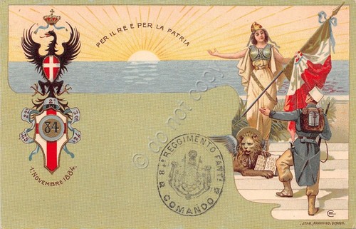 Cartolina - Postcard - Militaria -8° Reggimento Fanteria - Per …