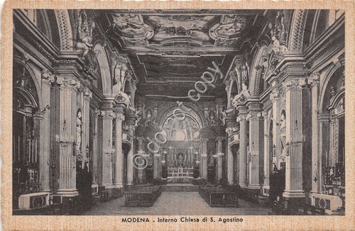 Cartolina - Postcard - Modena - Chiesa S. Agostino - …