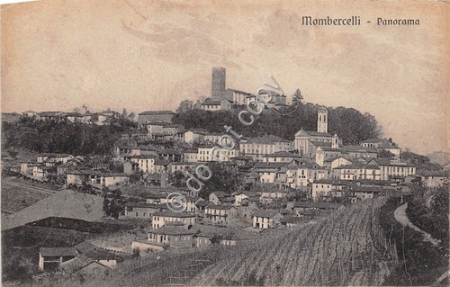 Cartolina - Postcard - Mombercelli Panorama 1933 VG
