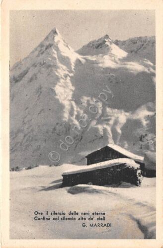 Cartolina - Postcard - Montagna - Poesia Marradi - NVG