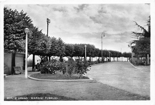 Cartolina - Postcard - Monte Urano - Giardini Pubblici - …